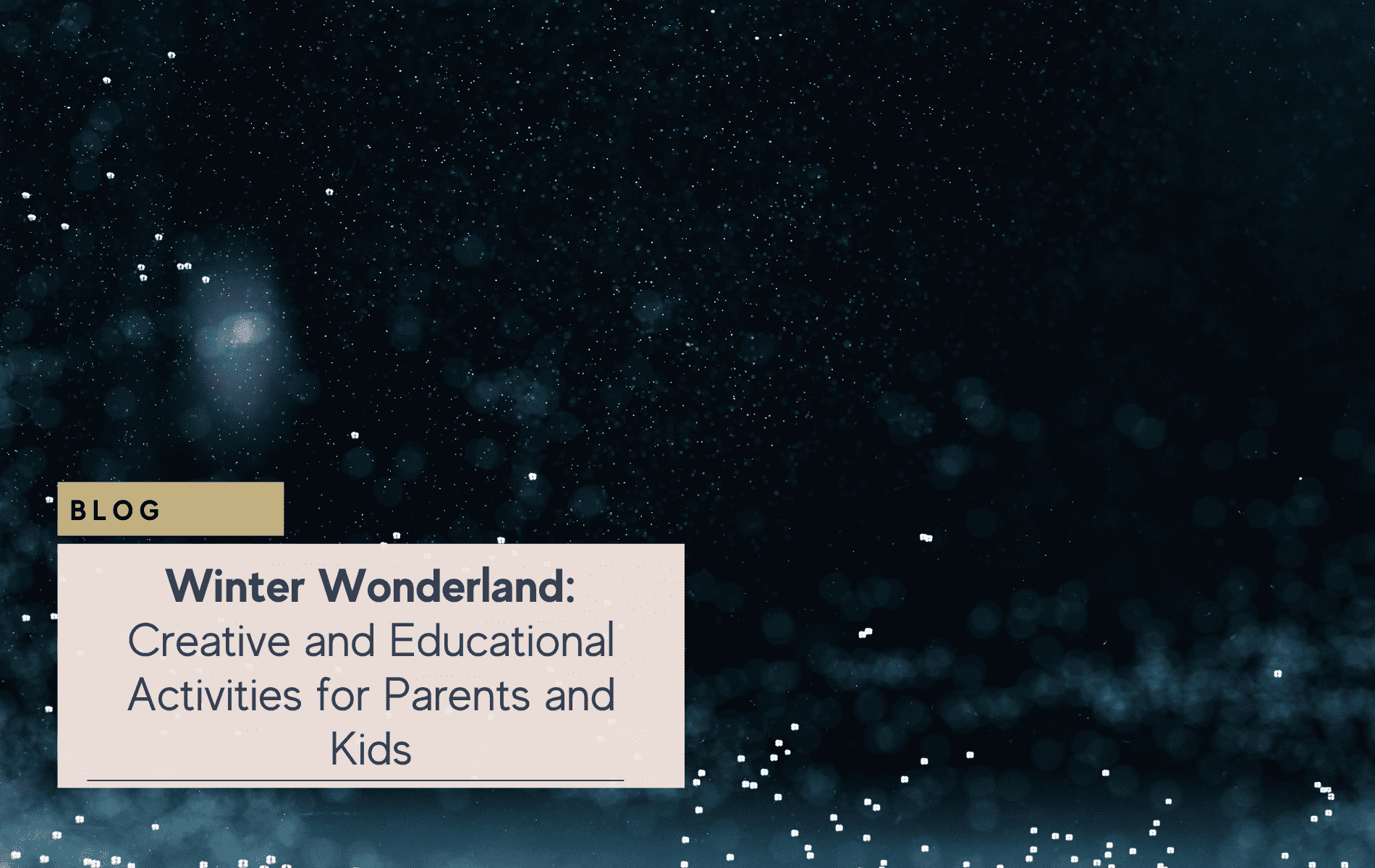 Creative & Educational Activities